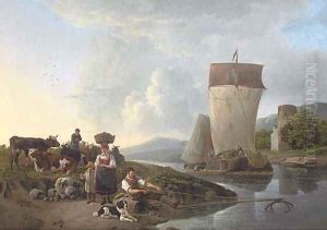 On the way to market by Leendert de Koningh