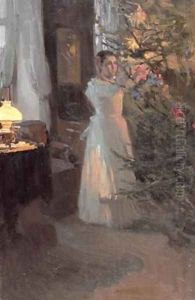 The Christmas Tree by Alexei Mikhailovich Korin