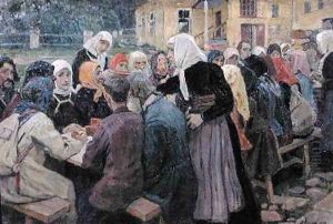 Meal by Alexei Mikhailovich Korin