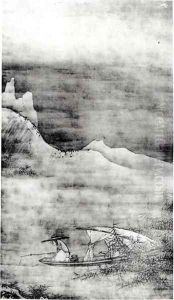 Landscape or Fishing from The Kokka Tokyo by Masanobu Kano