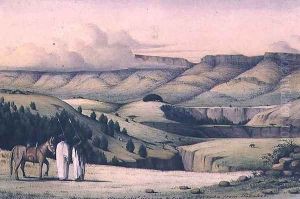 The Church of St George and the Pass of Terraba from Dokaket