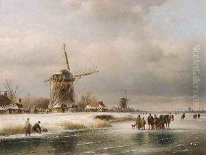 A frozen winter landscape