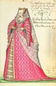 Noble Lady from Vincenza from Kippells Costume Book by Niclauss Kippell