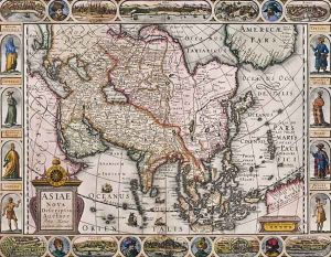 Asia and the far east from Asiae Nova Descriptio Auctore Petro Kaerio excusum in aedibus auctoris