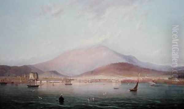 Hobart Town with Mount Wellington Tasmania - view 1