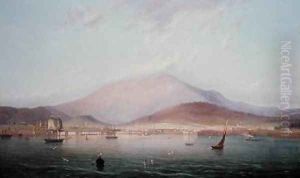 Hobart Town with Mount Wellington Tasmania
