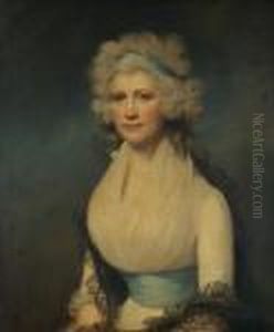 Portrait Of Mrs. Mary Gee by Richard Cosway
