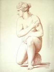 Classical Group Figure Study; Pen And Black Ink by Richard Cosway