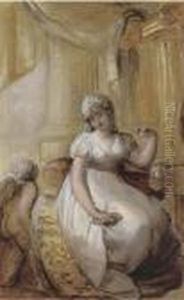 A Lady At Her Toilet