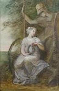 The Figure Of Hope At The Feet Of Brittania