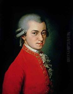 Portrait of Wolfgang Amadeus Mozart 1756-91 Austrian composer