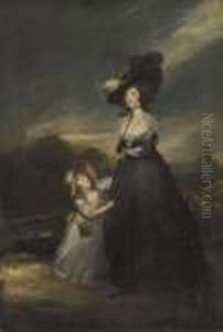 Portrait Of A Lady, Small-full-length by Richard Cosway