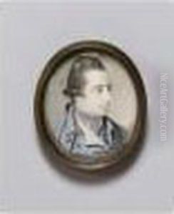 A Miniature Of A Gentleman Traditionally Identified As Joseph Wright Of Derby by Richard Cosway