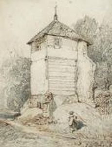 Kirkby Bedon Tower, Norfolk by John Sell Cotman