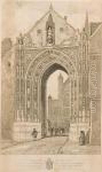 A Collection Of Eight Architectural Etchings - view 1