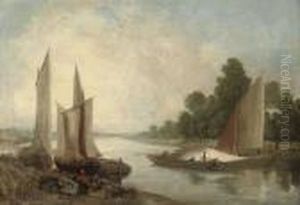 Hoisting Sail On A River Bend