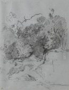 Foliage In A Country Lane by John Sell Cotman