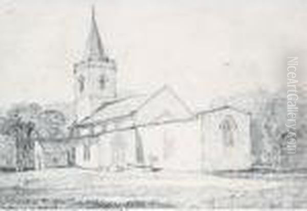 Narford Church; A River Landscape - view 1