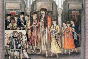 Shuja ud daula Nawab of Oudh 1754-75 and his Ten Sons by Tilly Kettle