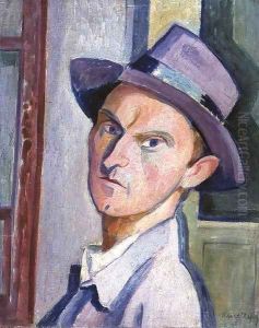Self-portrait in a Purple Hat 1929