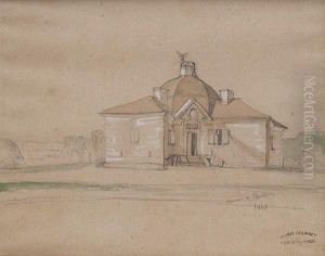 La Maison De Chasse. by Gustave Courbet