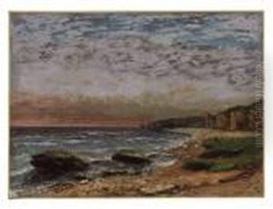 La Manche, Environs D'etretat by Gustave Courbet