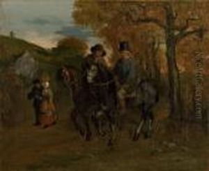 Paysans De Flagey Revenant De La Foire by Gustave Courbet