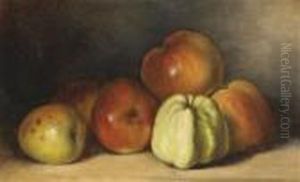 Studio Still Life Withapples by Gustave Courbet