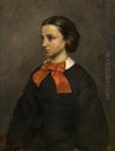 Portrait De Mademoiselle Jacquet by Gustave Courbet