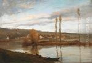 Seine A Bougival by Gustave Courbet