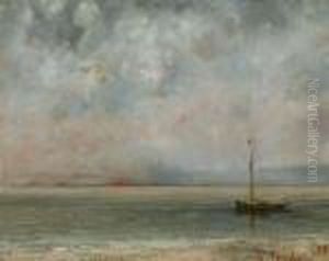 Wolken Uberdem Genfer See by Gustave Courbet