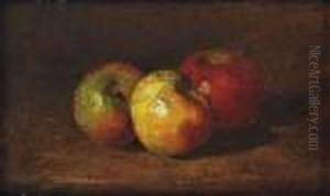 Nature Morte Aux Trois Pommes by Gustave Courbet