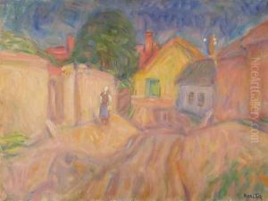 Curved Street at Szentendre 1940s