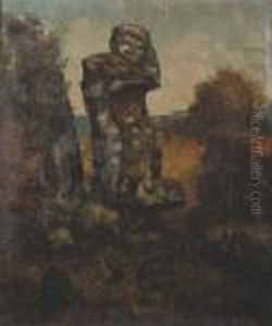 Paysage Au Rocher by Gustave Courbet