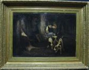 La Curee by Gustave Courbet