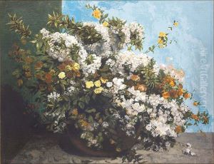 Bouquet De Fleurs by Gustave Courbet
