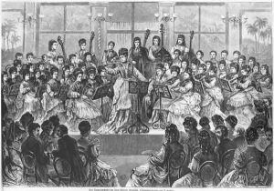 The women orchestra of Frau Amann Weinlich by Katzler
