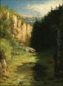 Landscape Of Jura by Gustave Courbet
