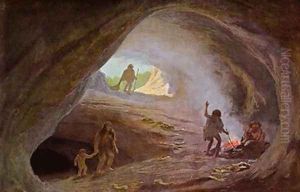 Cavemen during the Ice Age