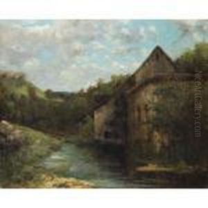 Adieu Au Jura [ ; Goodbye To Jura ; Oil On Canvas ; Signed Lower Left G.courbet] by Gustave Courbet