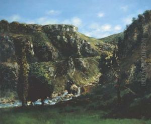Valley Of The Loue, Possibly Near Mouthier-haute-pierre