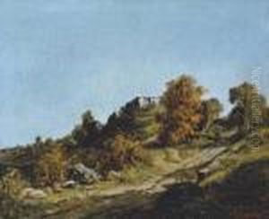 Paysage Aux Environs D'ornans by Gustave Courbet