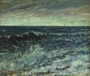 Voiliers Sur La Mer by Gustave Courbet