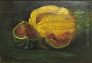 A Still Life With Melons by Gustave Courbet