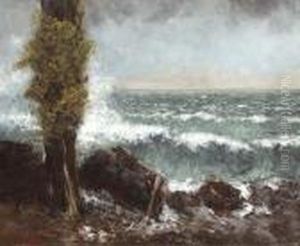 Marine, Le Peuplier by Gustave Courbet