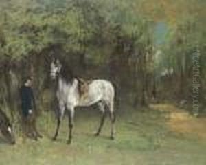 Rendez-vous De Chasse by Gustave Courbet