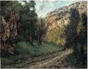 Paysage A La Falaise by Gustave Courbet