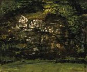 Sous-bois by Gustave Courbet