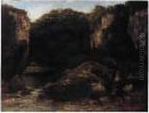 Paysage Aux Rochers by Gustave Courbet
