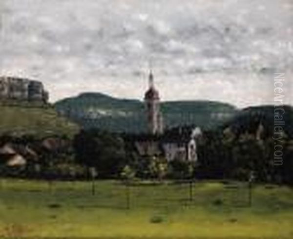 Vue D'ornans Et Son Clocher - view 1